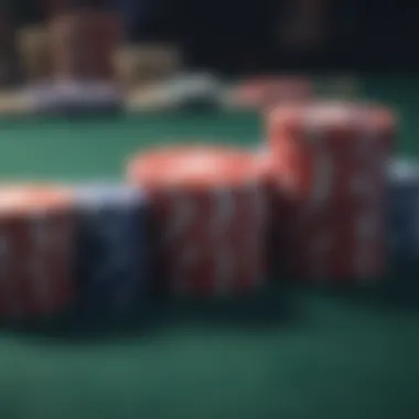 The Strategic Value of Poker Chips A vibrant stack of poker chips reflecting strategic gameplay