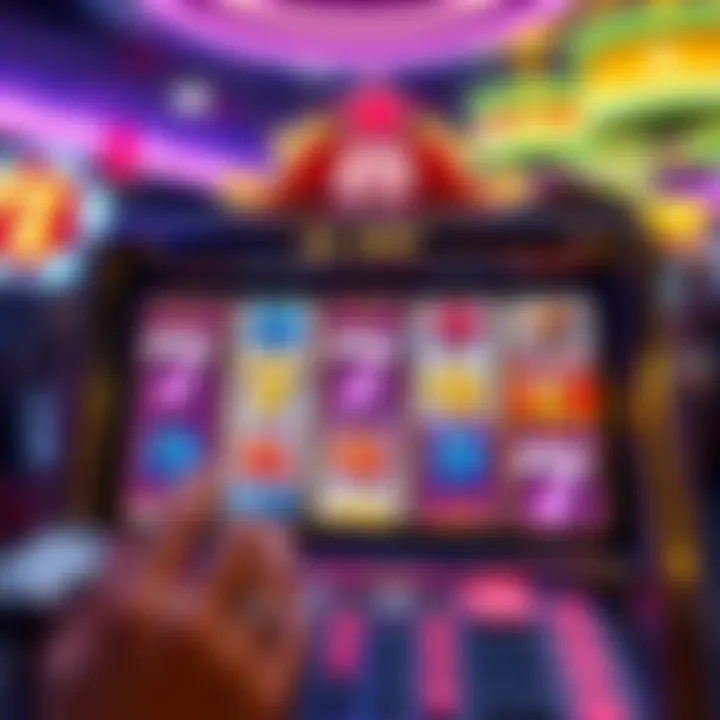 Visual representation of the slot game interface