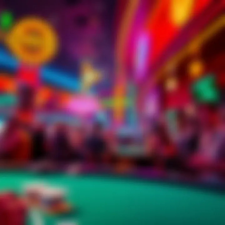 Vibrant nightlife scene showcasing a Las Vegas club with lively patrons