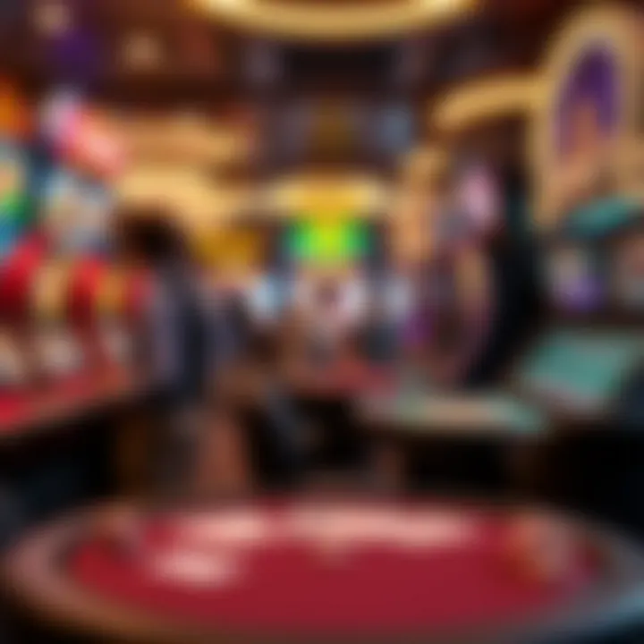 Diverse virtual gaming options available in a VR casino.