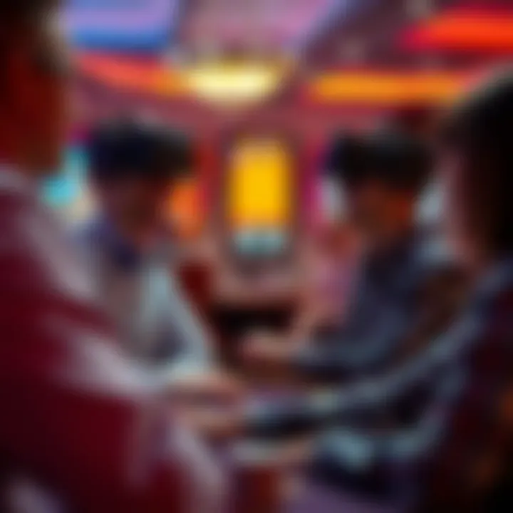 Engaged players in a social VR casino setting.