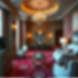 Luxurious suite at Caesars Palace showcasing elegant decor