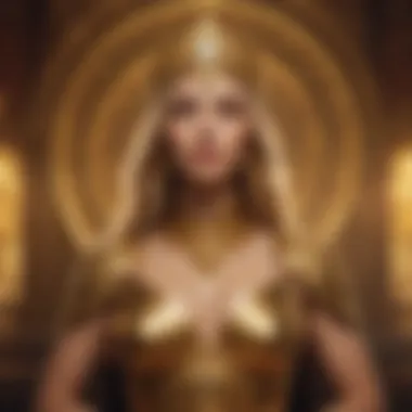 Thematic artwork showcasing the allure of the Golden Goddess