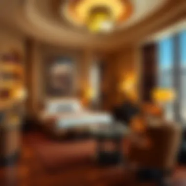 Elegant guest room showcasing Golden Nugget accommodations
