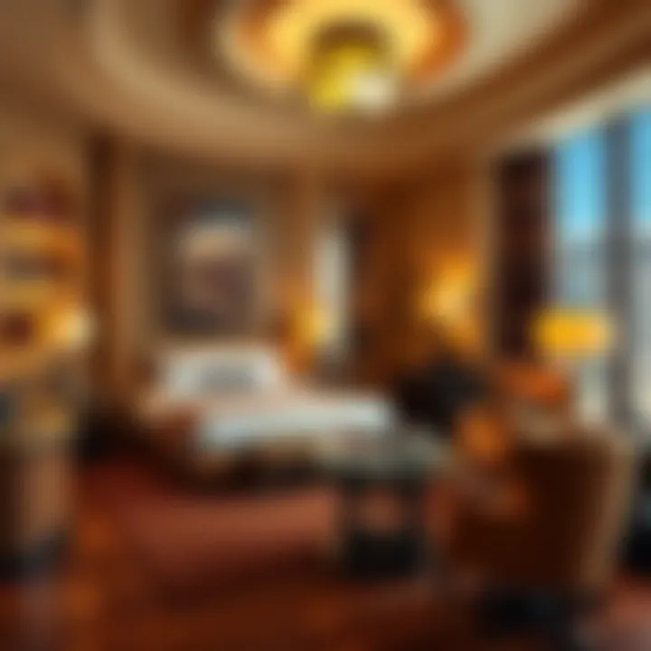 Elegant guest room showcasing Golden Nugget accommodations