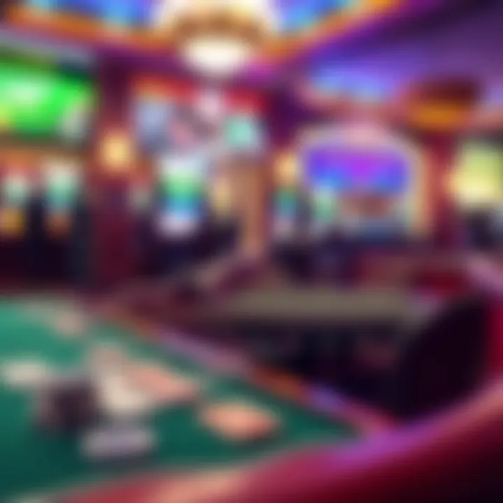 Economic impact analysis chart related to the casino