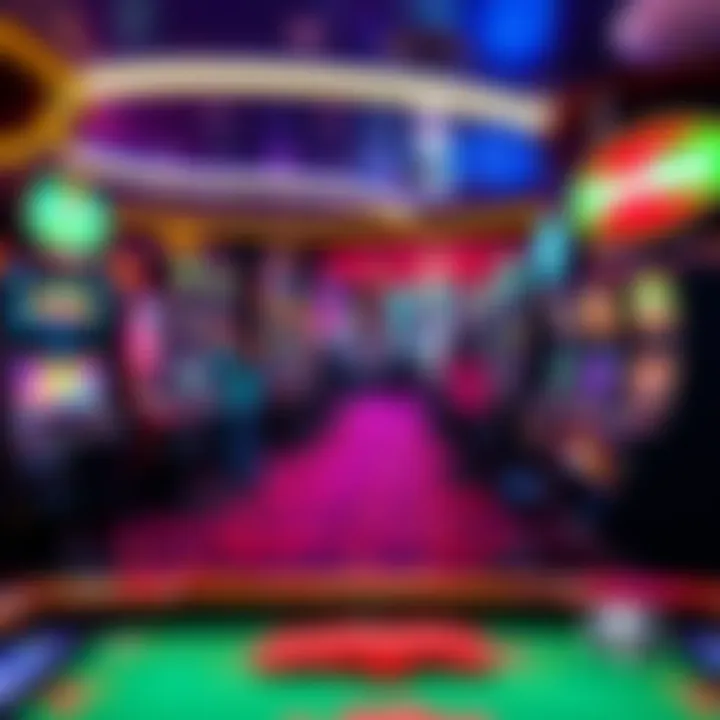 Inside the gaming floor filled with diverse gaming options