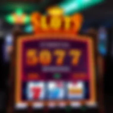 A digital display showing potential winnings from a slot game