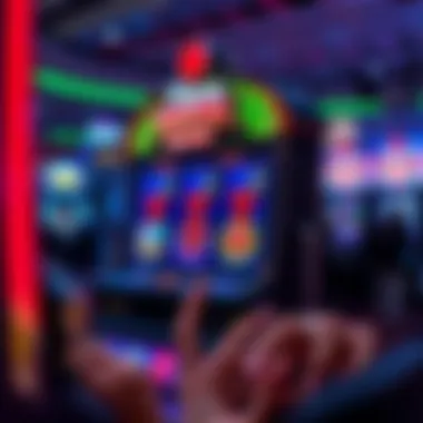 A modern digital slot machine with vibrant graphics and interactive features