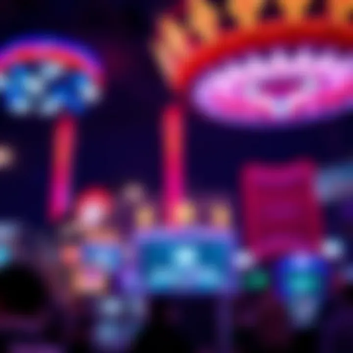 Dynamic Artistry of LED Shows Artistic representation of a dynamic LED show in Las Vegas