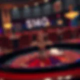 A digital roulette wheel illustrating the concept of chance and risk in online games