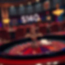 A digital roulette wheel illustrating the concept of chance and risk in online games