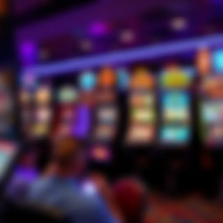 An array of different types of slot machines in a casino