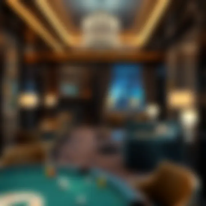 Elegant lounge area in Winstar accommodation