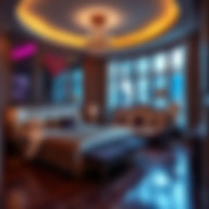 Luxurious bedroom interior of Winstar room