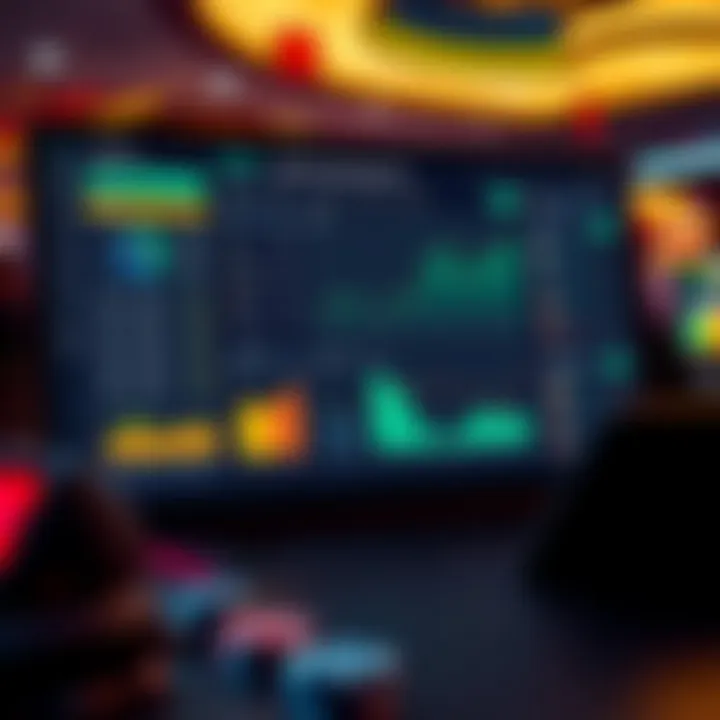 Casino management system interface showcasing analytics