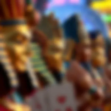 Divine Figures of Ancient Egypt Colorful depiction of ancient Egyptian gods