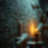 Intricate hieroglyphs on an ancient wall