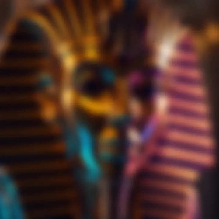 The Majesty of Pharaohs Richly adorned pharaoh's mask