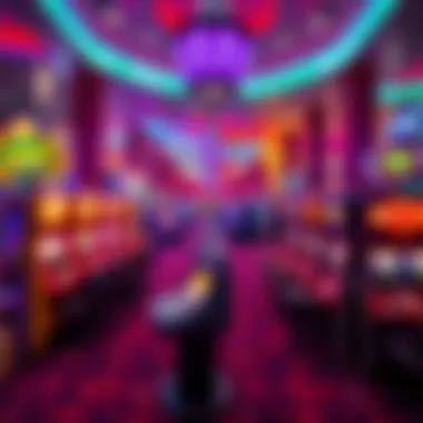 An overview of the Ultra Monster Sweepstakes Casino's vibrant gaming floor