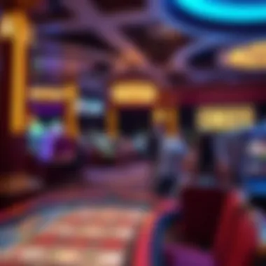 A vibrant event space within the casino for entertainment