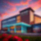 Exterior view of Wind Creek Casino showcasing its modern architecture