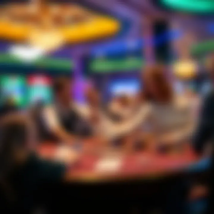 Casino gaming scene showcasing excitement and strategy