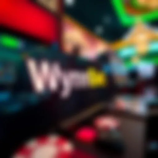 WynnBet promotional code highlighted on a digital screen