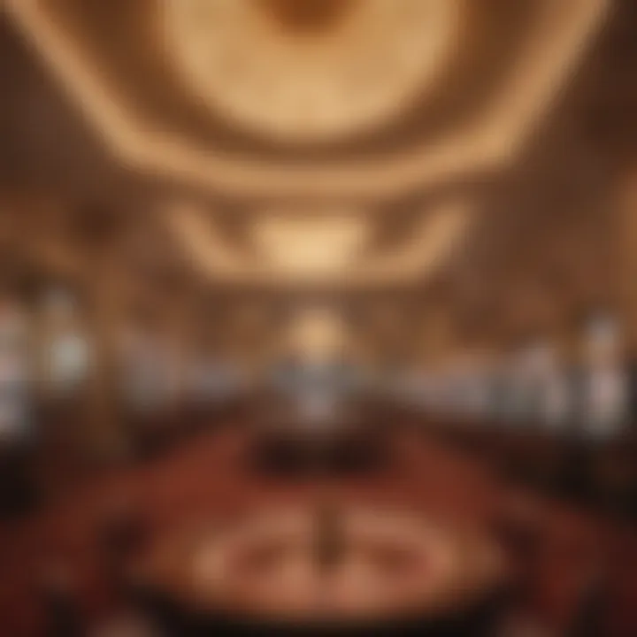 Interior of a luxurious Yokohama casino