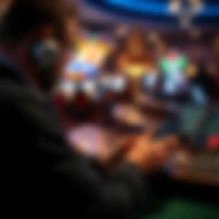 A user engaging with the FanDuel app, showcasing the interactive experience of online betting