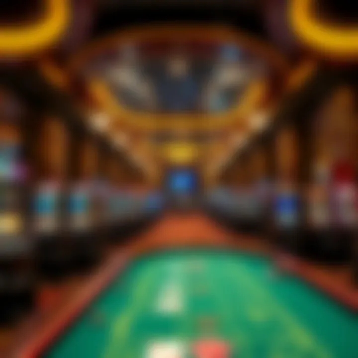 Interior of a luxurious casino gaming floor