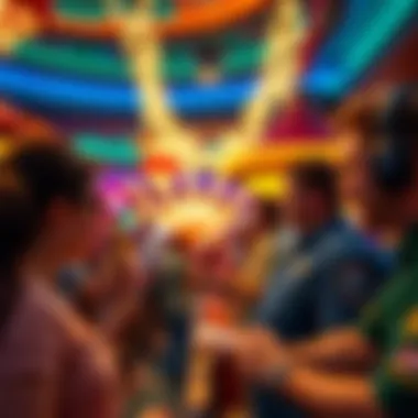 Vibrant festival atmosphere at Foxwoods