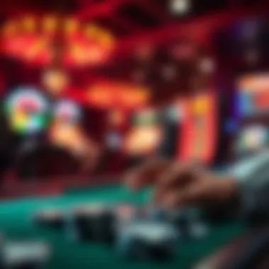A graphical representation of technological advancements influencing gambling behavior.