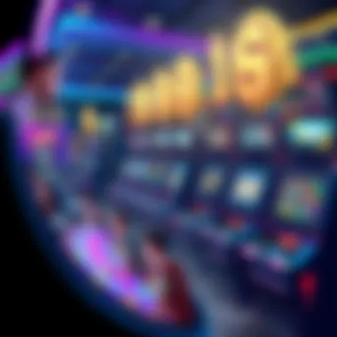 An overview illustration depicting the gaming dynamics and player engagement strategies utilized in modern slot machines.