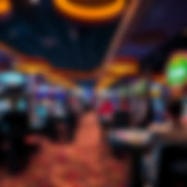 Gaming floor bustling with activity and excitement