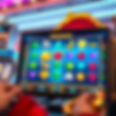 Gameplay interface of Gems Bonanza slot