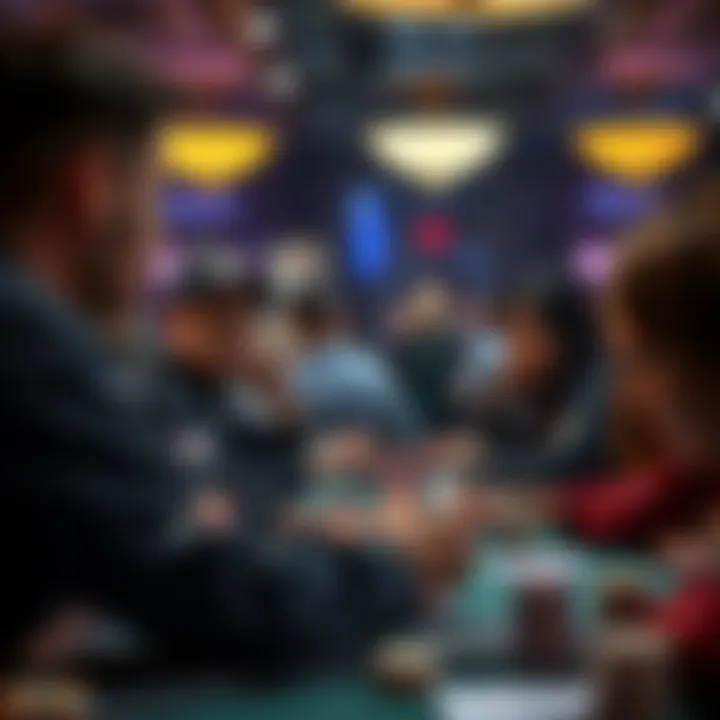 Community Engagement in GG Poker A community event graphic illustrating players engaging in GG Poker discussions and activities.