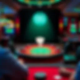 A vibrant screenshot of GG Poker's interface showcasing a poker table and player interactions.