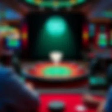 GG Poker Interface in Michigan A vibrant screenshot of GG Poker's interface showcasing a poker table and player interactions.