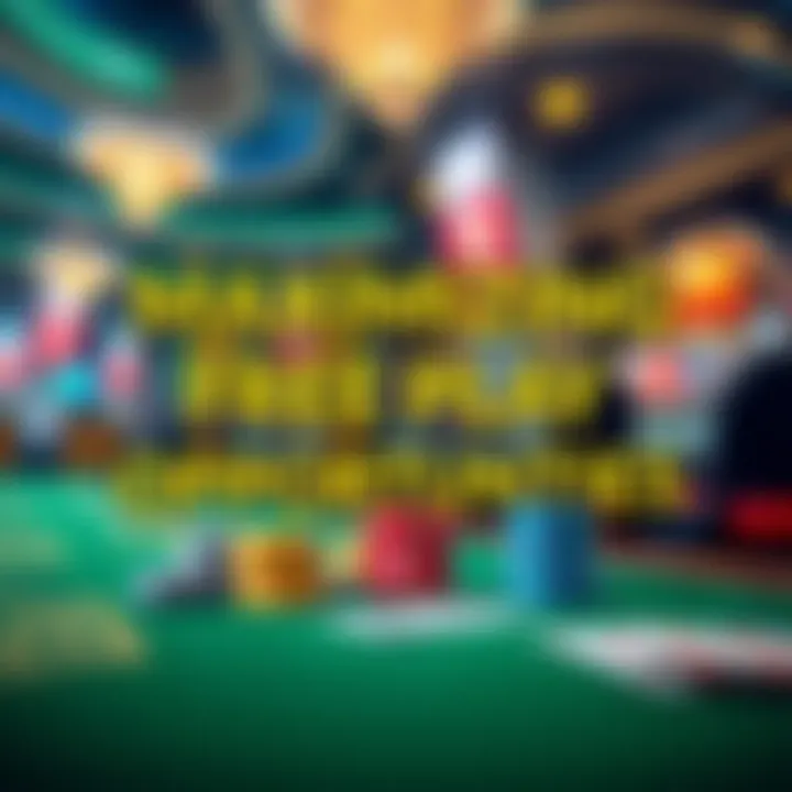 A strategic guide featuring tips to maximize free play opportunities at the casino.