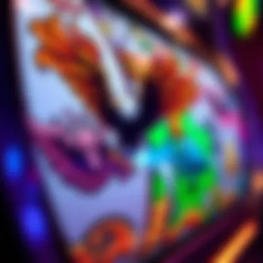 Close-up view of the intricate symbols and features on the reels of the Great Eagle Returns slot machine.
