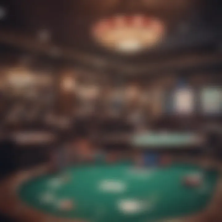 An overview of the poker room showcasing various gaming options and ambiance