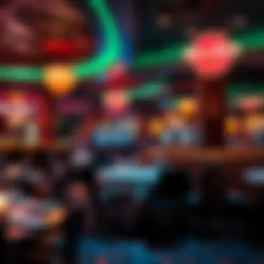 Stylish dining area within Hard Rock Casino offering diverse culinary delights