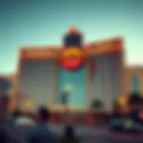 Exterior view of Hard Rock Casino showcasing its iconic architecture