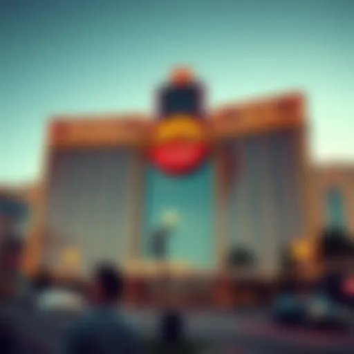 Iconic Architecture of Hard Rock Casino Exterior view of Hard Rock Casino showcasing its iconic architecture