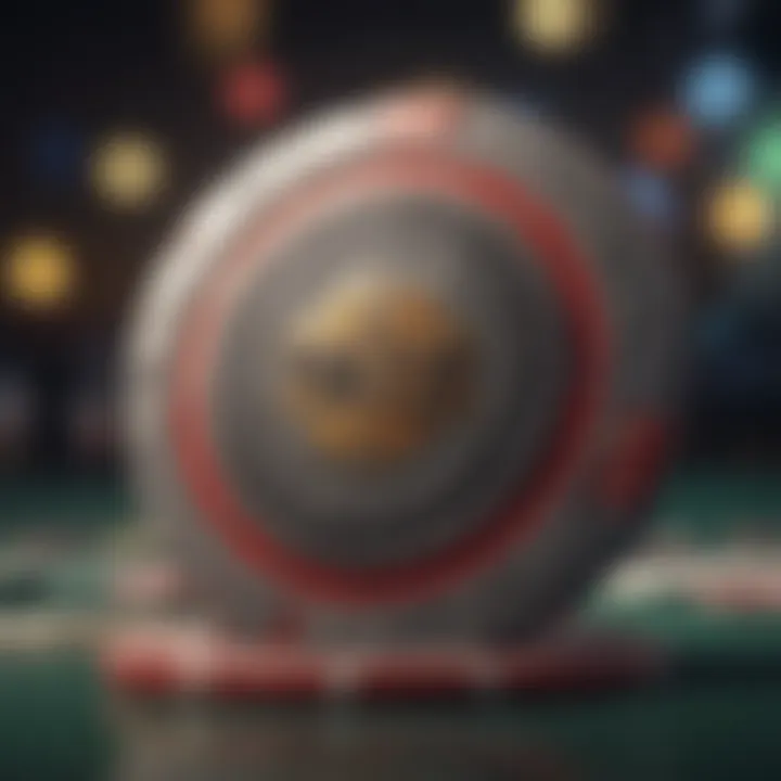 Close-up of premium poker chip materials showcasing texture