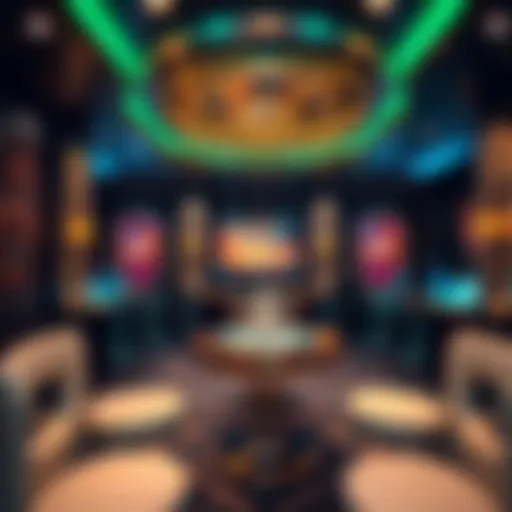 Luxurious high roller private gaming pod interior showcasing lavish design.