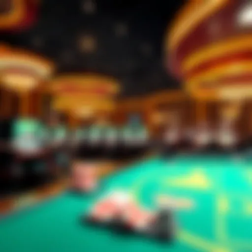 Luxurious casino interior showcasing high-stakes gaming