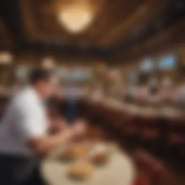 Dining area showcasing the diverse culinary options available