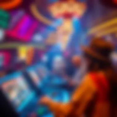 Snapshot of a live entertainment performance happening at the casino.